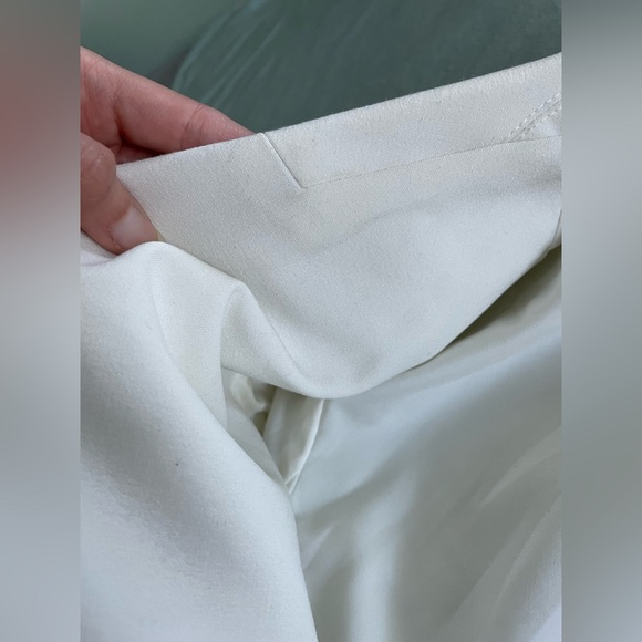 Vintage Eliza J White Blazer Jacket 3/4 Sleeve Minimalist Career Office Size M - Picture 12 of 16